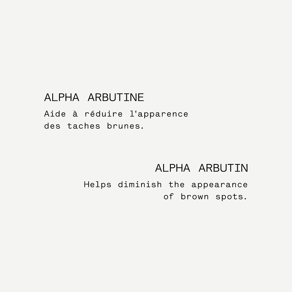 Sérum Hyperpigmentation Alpha arbutine 2% + Extrait de citron — Typology