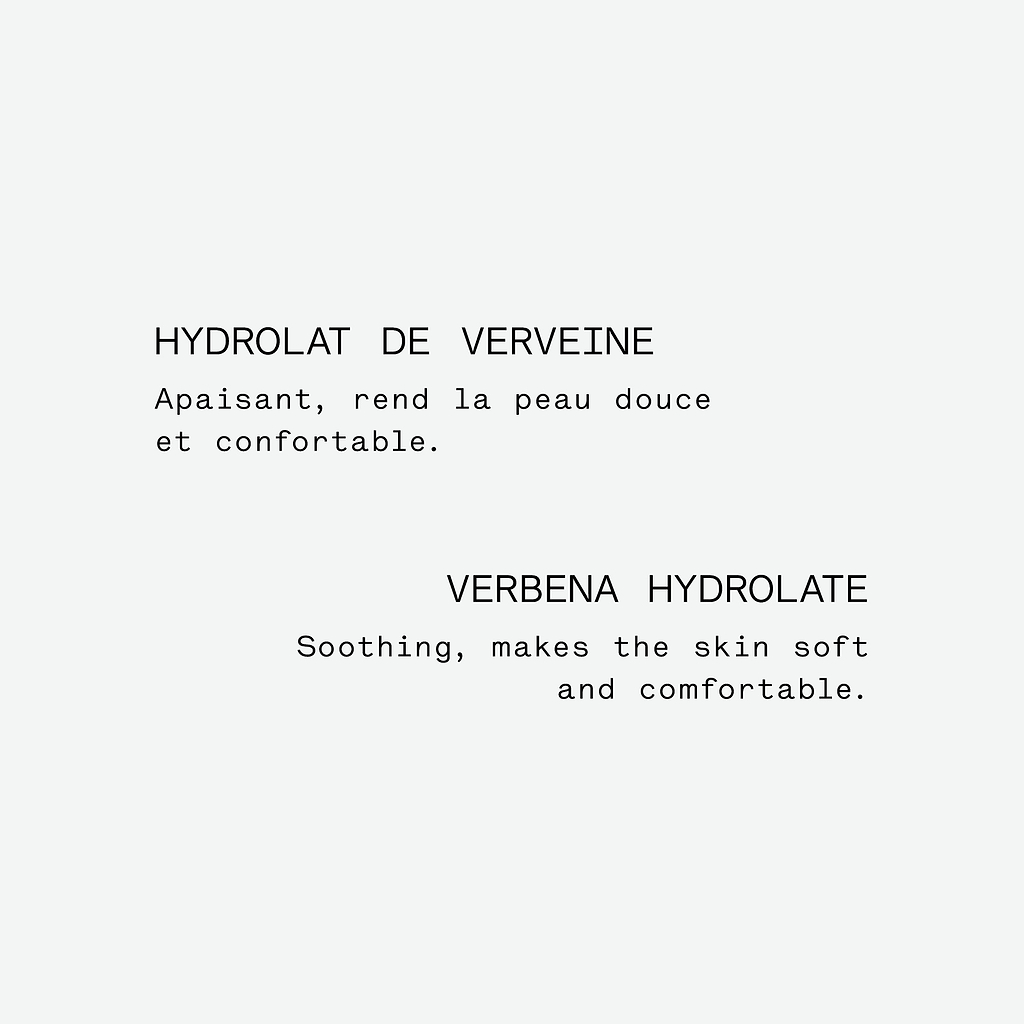 Brume botanique hydratante à la verveine bio — Typology