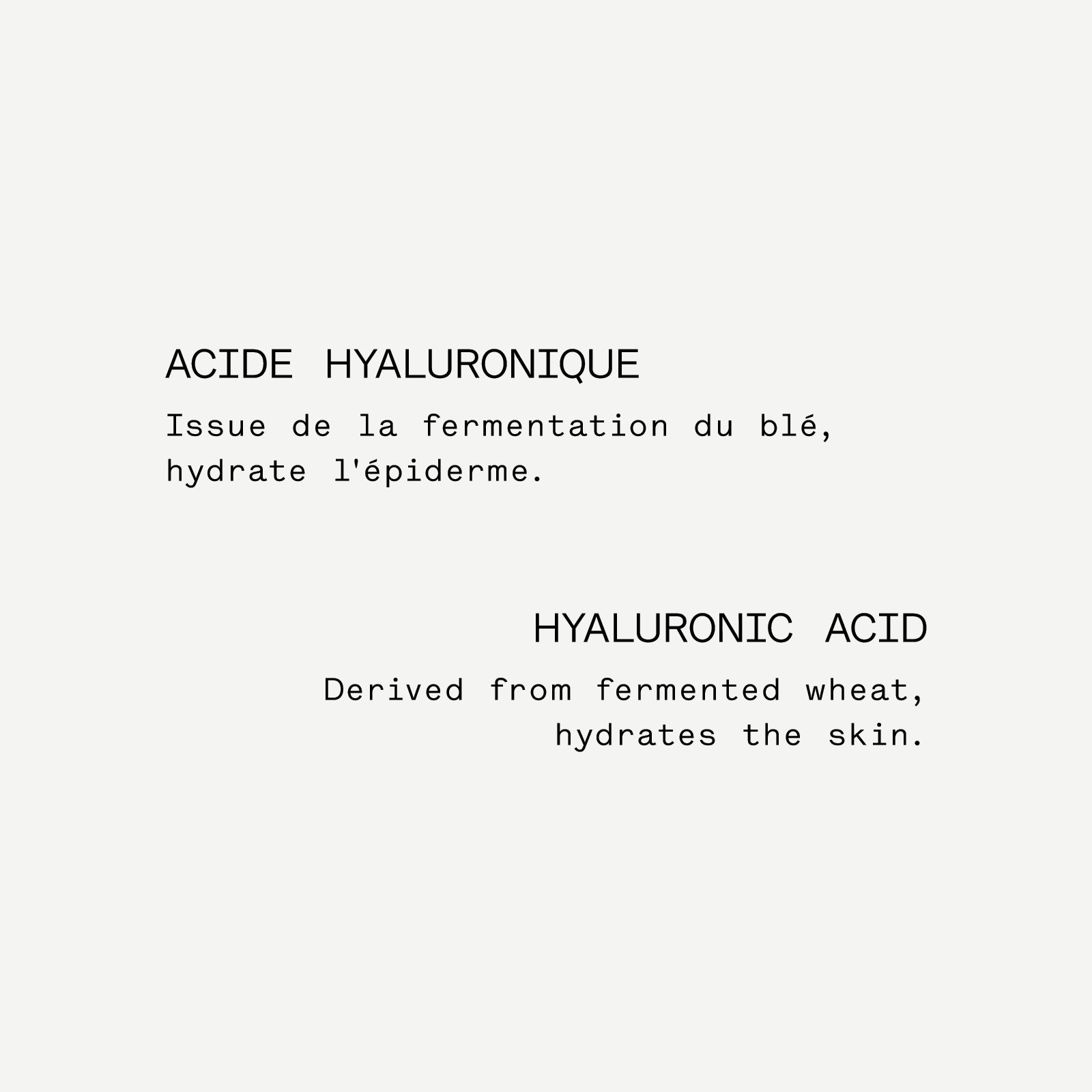 Lotion tonique hydratante Acide hyaluronique 1% + Aloe vera — Typology