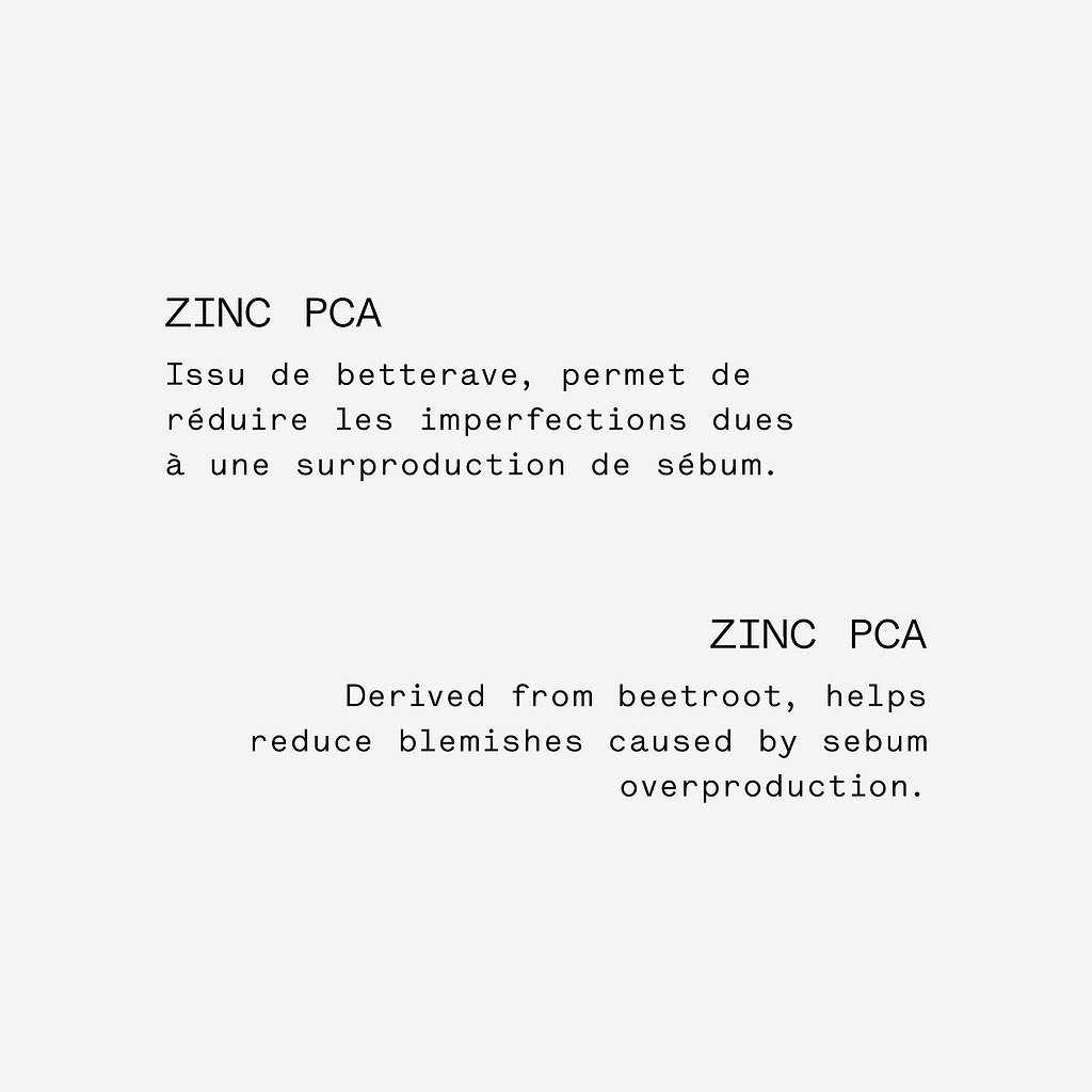 Sérum Corps Purifiant Zinc PCA 4% + Extrait de tea tree — Typology