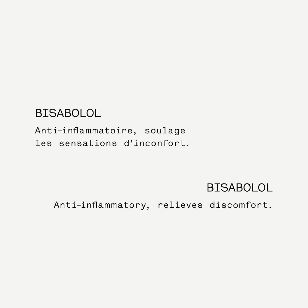 Traitement cuir chevelu calmant Bisabolol 1% + extrait de coton — Typology