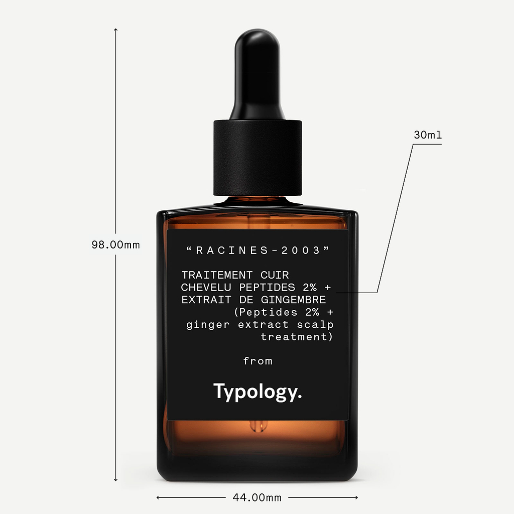 Traitement cuir chevelu densifiant Peptides 2% + extrait de gingembre — Typology