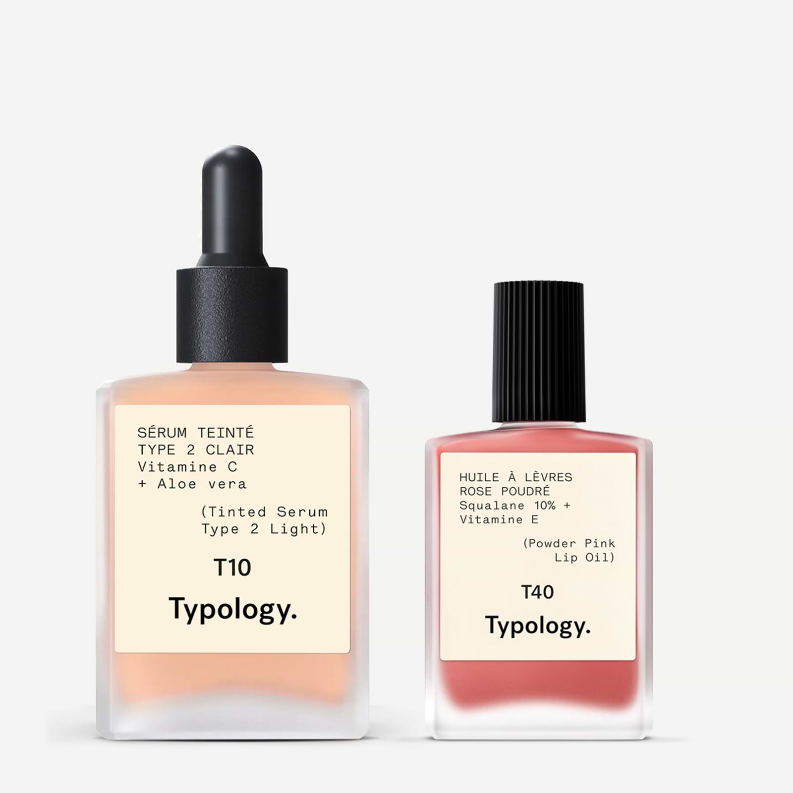 Typology T10 リキッドファンデーション tinted-duo_t10_t40_packshot.