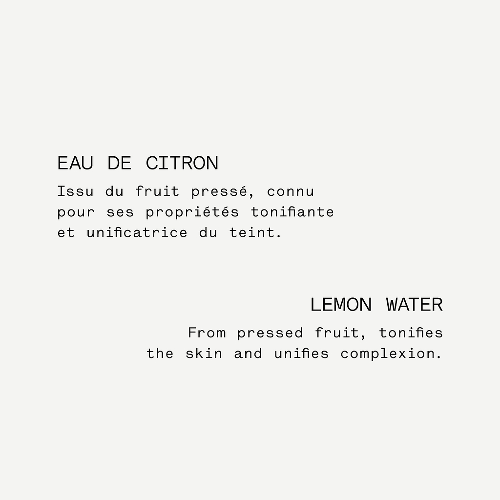 Propriétés de l'eau de citron