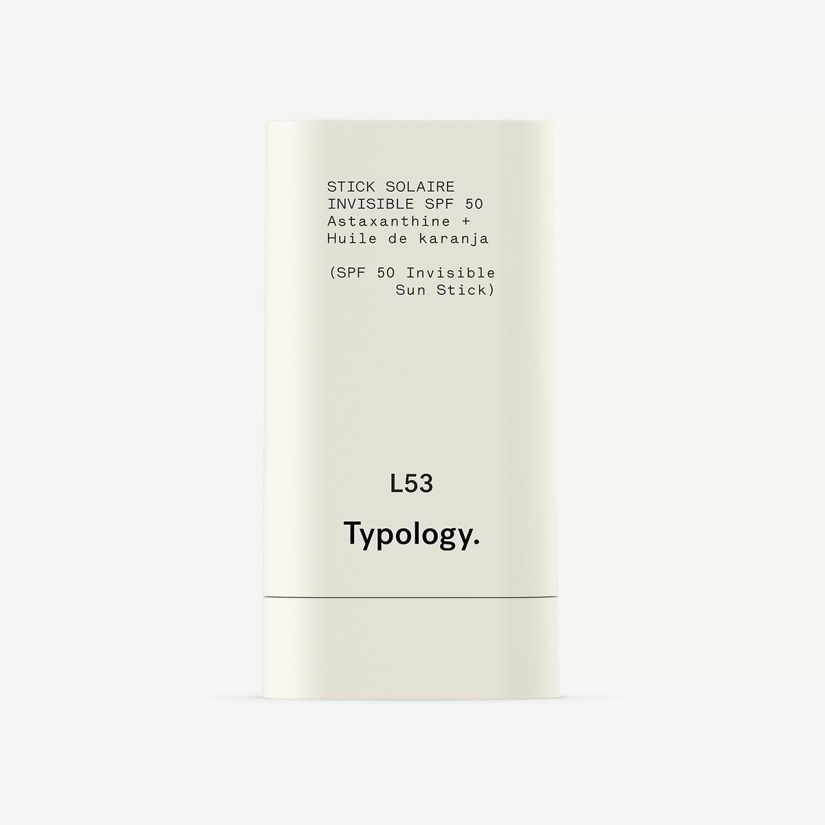 Stick Solaire Invisible SPF 50 Astaxanthine + Huile de karanja — Typology