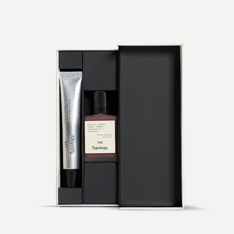Coffret Duo Lèvres  Huile à lèvres + Masque réparateur — Typology