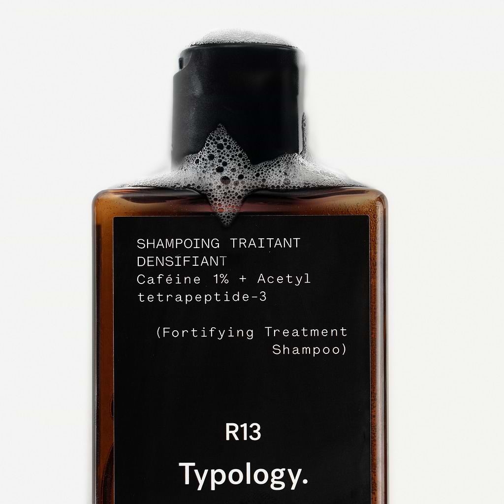 Shampoing Traitant Densifiant Caféine 1% + Acetyl tetrapeptide-3 — Typology