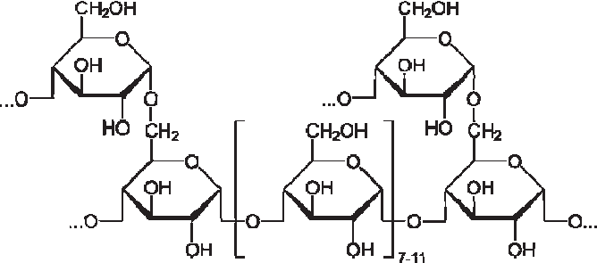 Structure chimique du glycogène