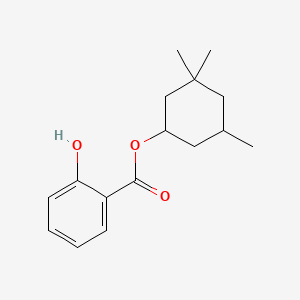 Structure chimique de l'homosalate.