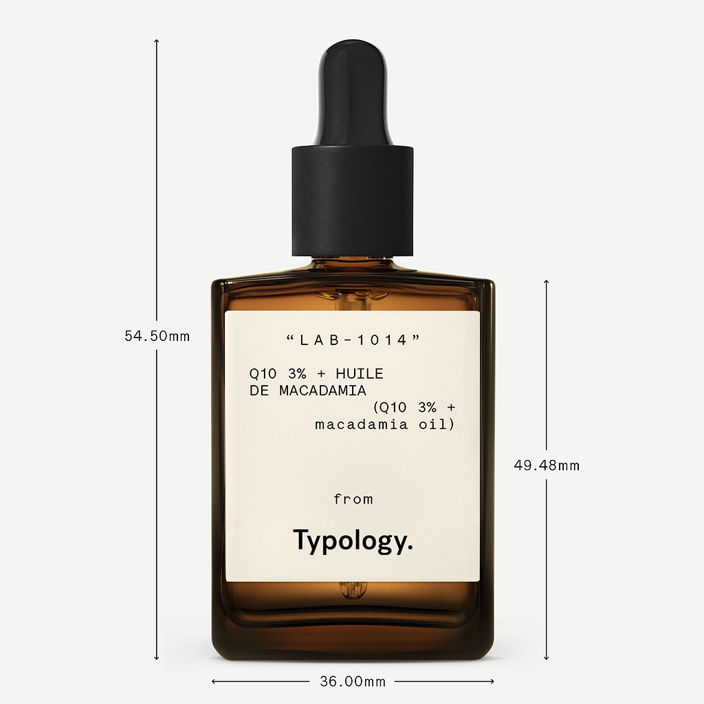 Dimensions du sérum au q10