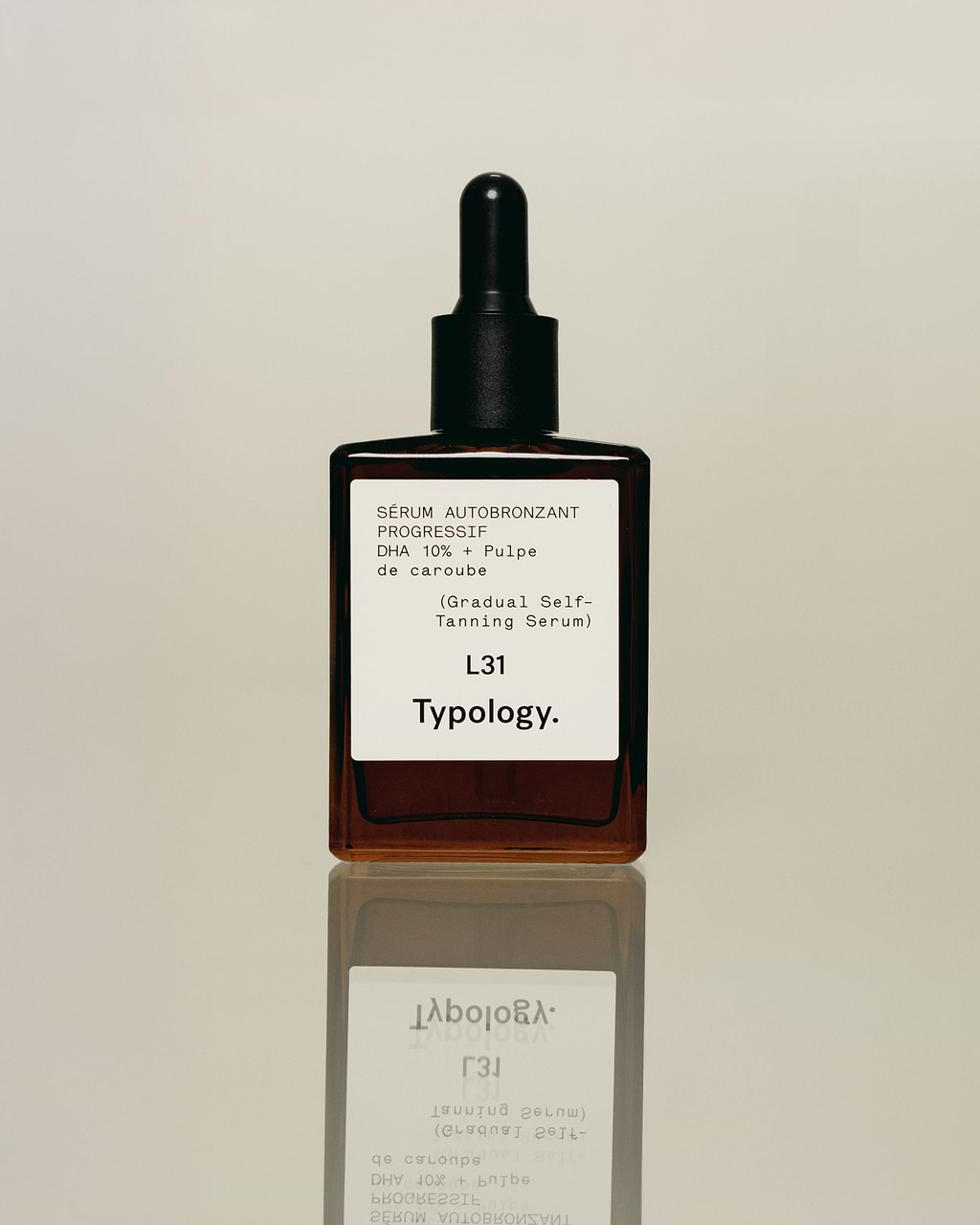 Sérum Autobronzant Progressif DHA végétal 10% + Pulpe de caroube — Typology