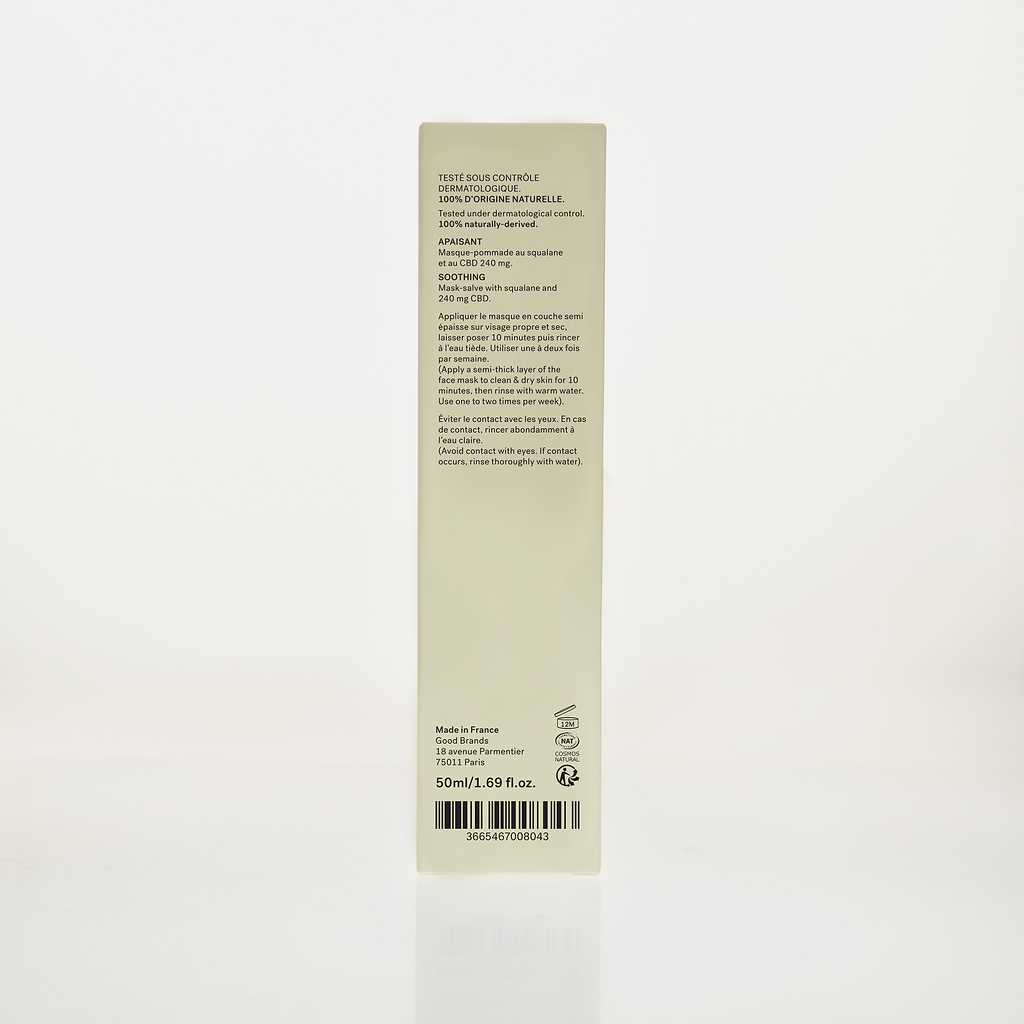 Masque-pommade peaux sensibles au CBD 240 mg — Typology