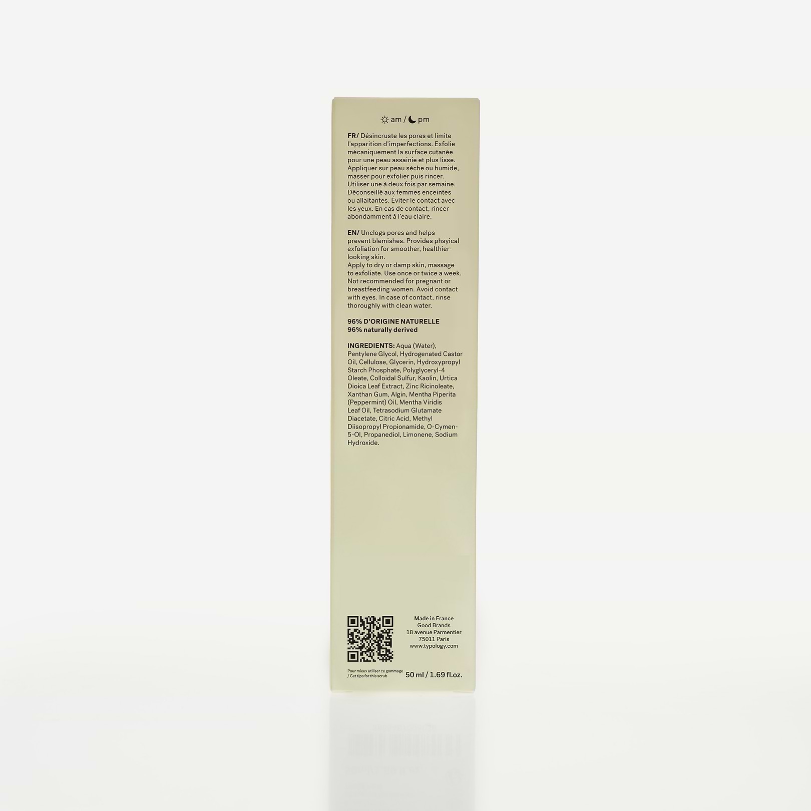 Gommage Visage Imperfections Soufre 2% + Extrait d'ortie  — Typology