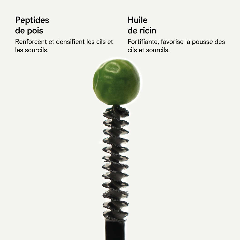 Sérum Densifiant Cils et Sourcils Peptides de pois 2% + Huile de ricin — Typology