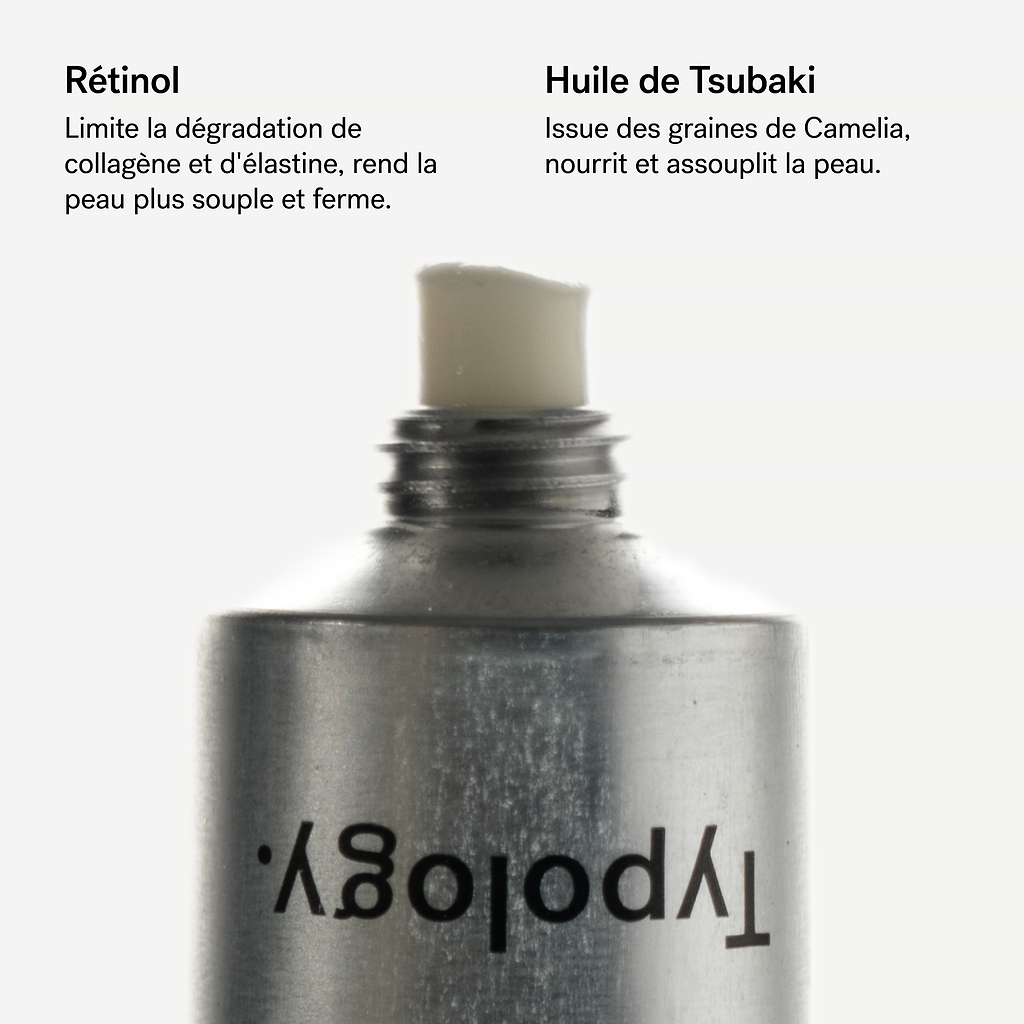 Crème de Nuit Raffermissante Rétinol 0,2% + Huile de tsubaki — Typology