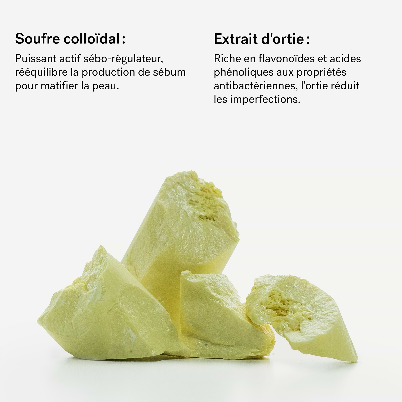 Gommage Visage Imperfections Soufre 2% + Extrait d'ortie  — Typology