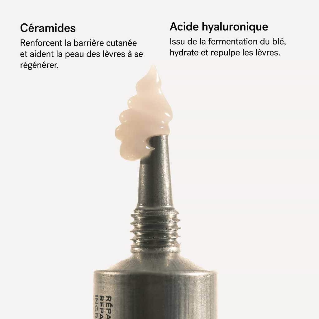 Masque Lèvres Réparateur Nuit Céramides 1% + Acide hyaluronique  — Typology