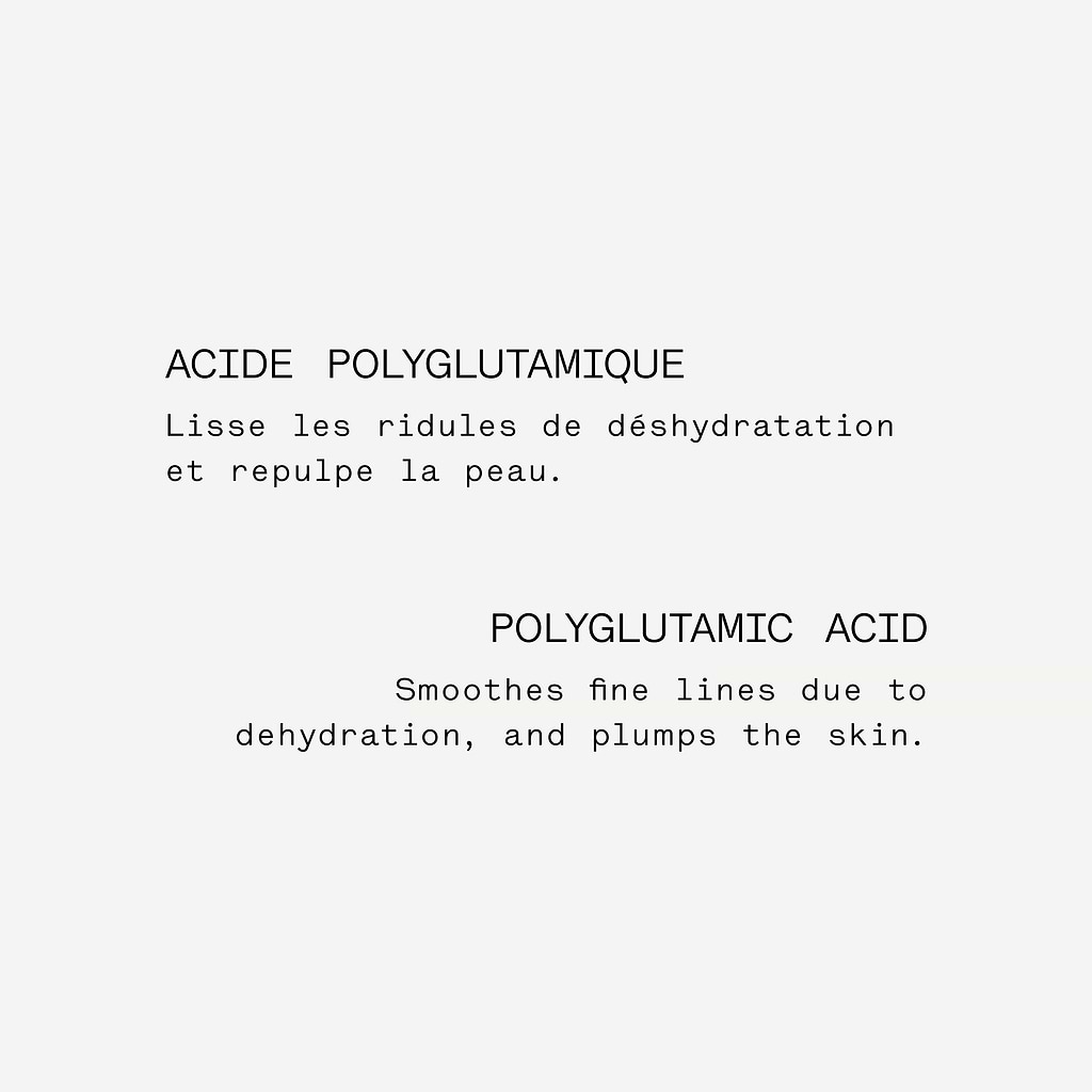 Sérum Repulpant Acide polyglutamique 3% + Extrait d'algue rouge — Typology