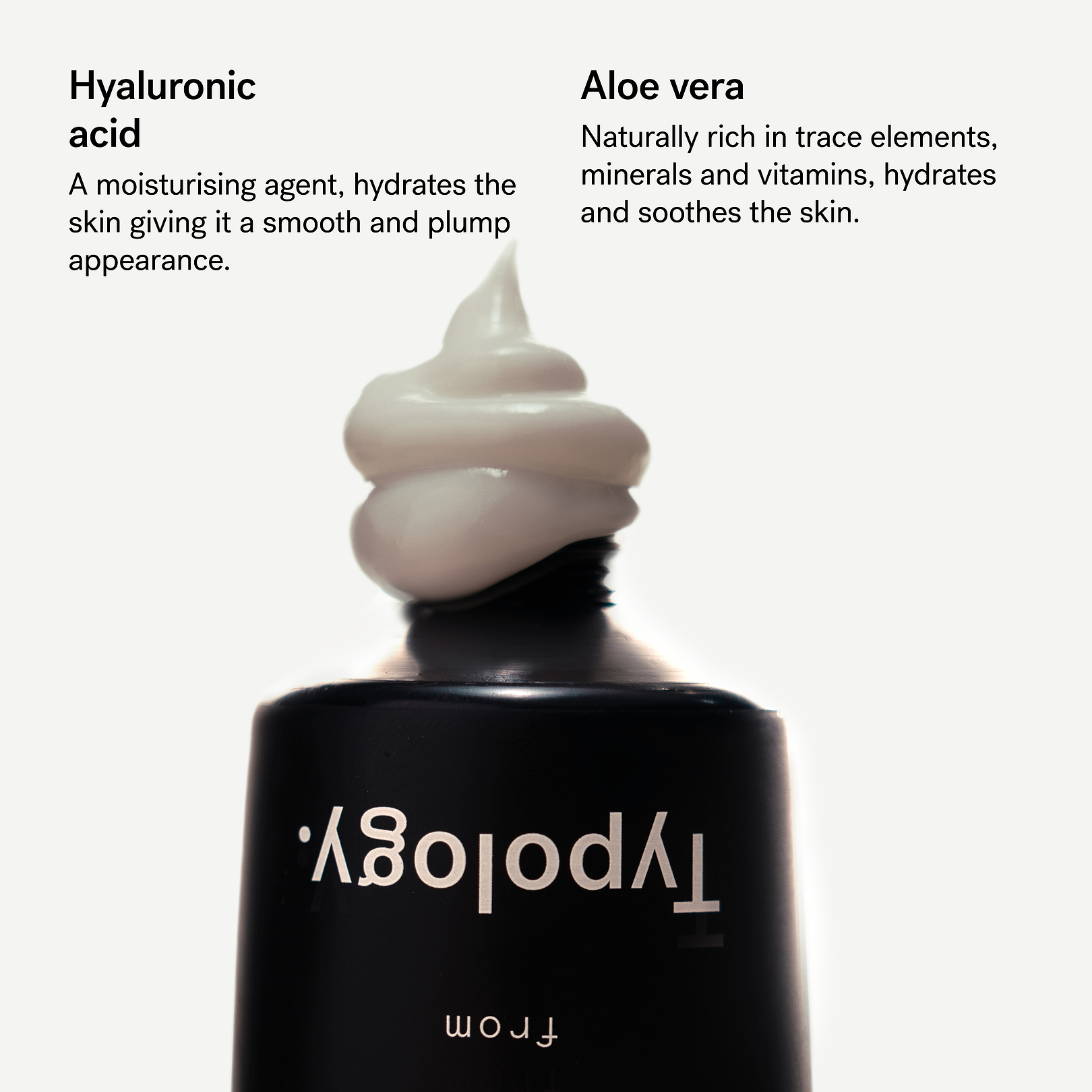 SPF50 face sunscreen with hyaluronic acid — Typology