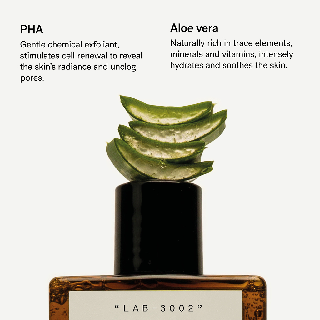 Exfoliating Face Gel Cleanser | 5% PHA + Aloe Vera | 6.76 floz