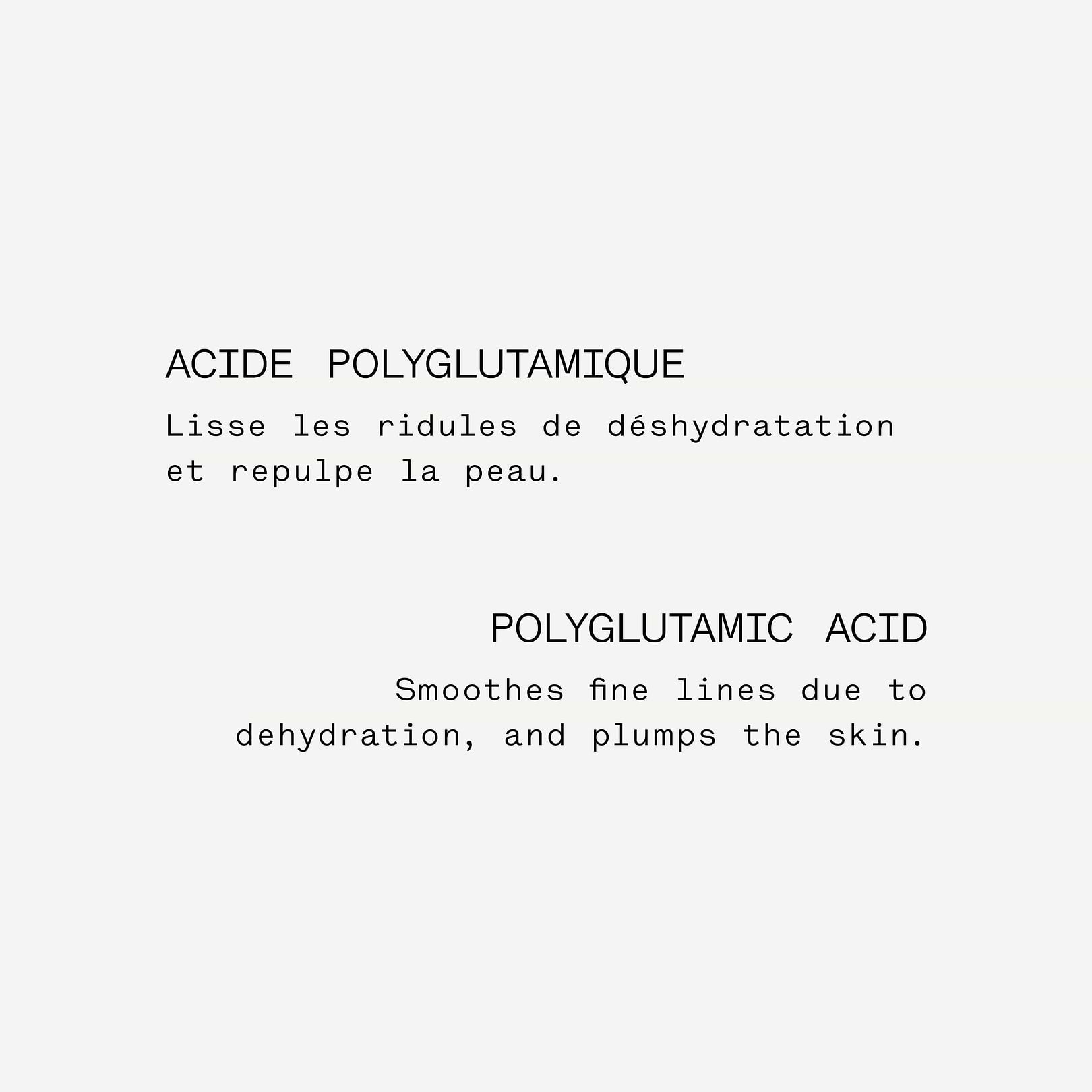 Plumping Polyglutamic Acid Face Serum — Typology