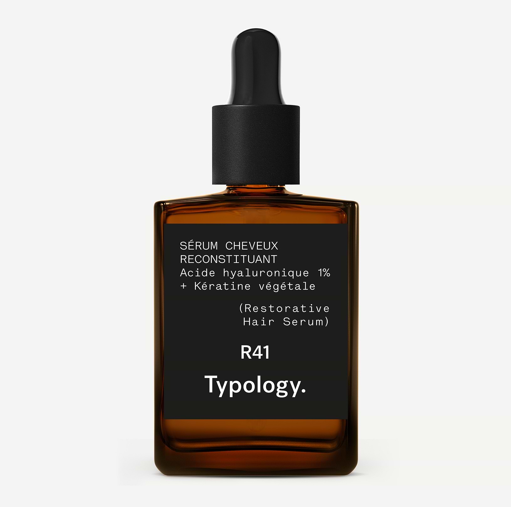 Sérum Cheveux Reconstituant  Acide hyaluronique 1% + Kératine végétale — Typology