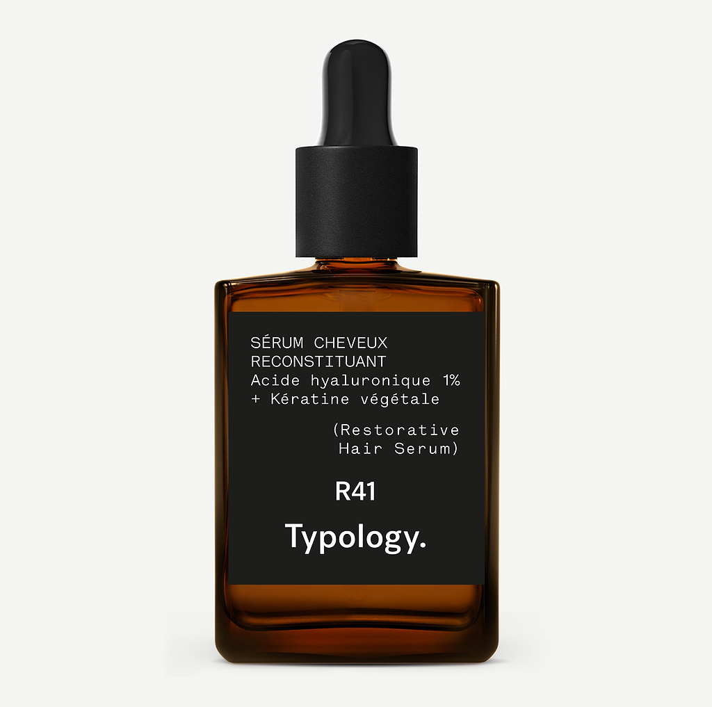 Sérum Cheveux Reconstituant  Acide hyaluronique 1% + Kératine végétale — Typology