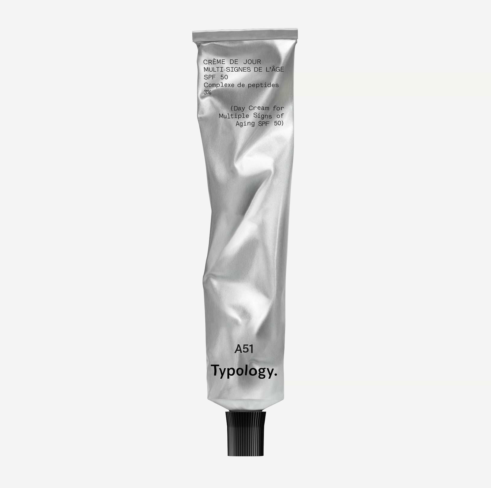 Crème de Jour Multi-Signes de l’Âge SPF 50 Complexe de peptides 3% — Typology