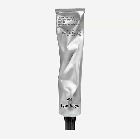 Crème de Jour Multi-Signes de l’Âge SPF 50 Complexe de peptides 3% — Typology