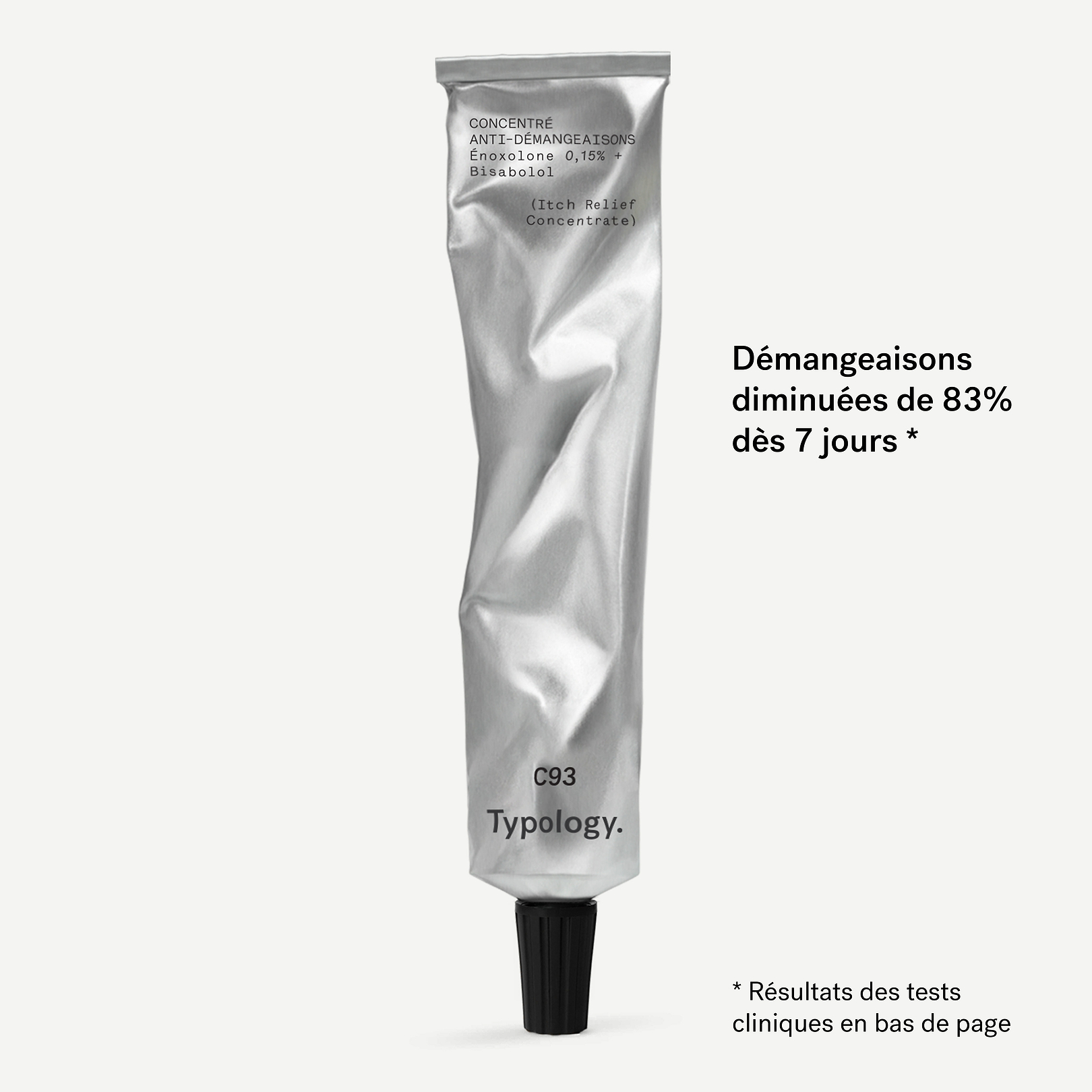 Crème Anti-Démangeaisons  Énoxolone 0,15% + Bisabolol — Typology