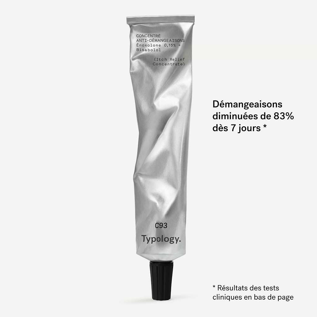 Crème Anti-Démangeaisons  Énoxolone 0,15% + Bisabolol — Typology
