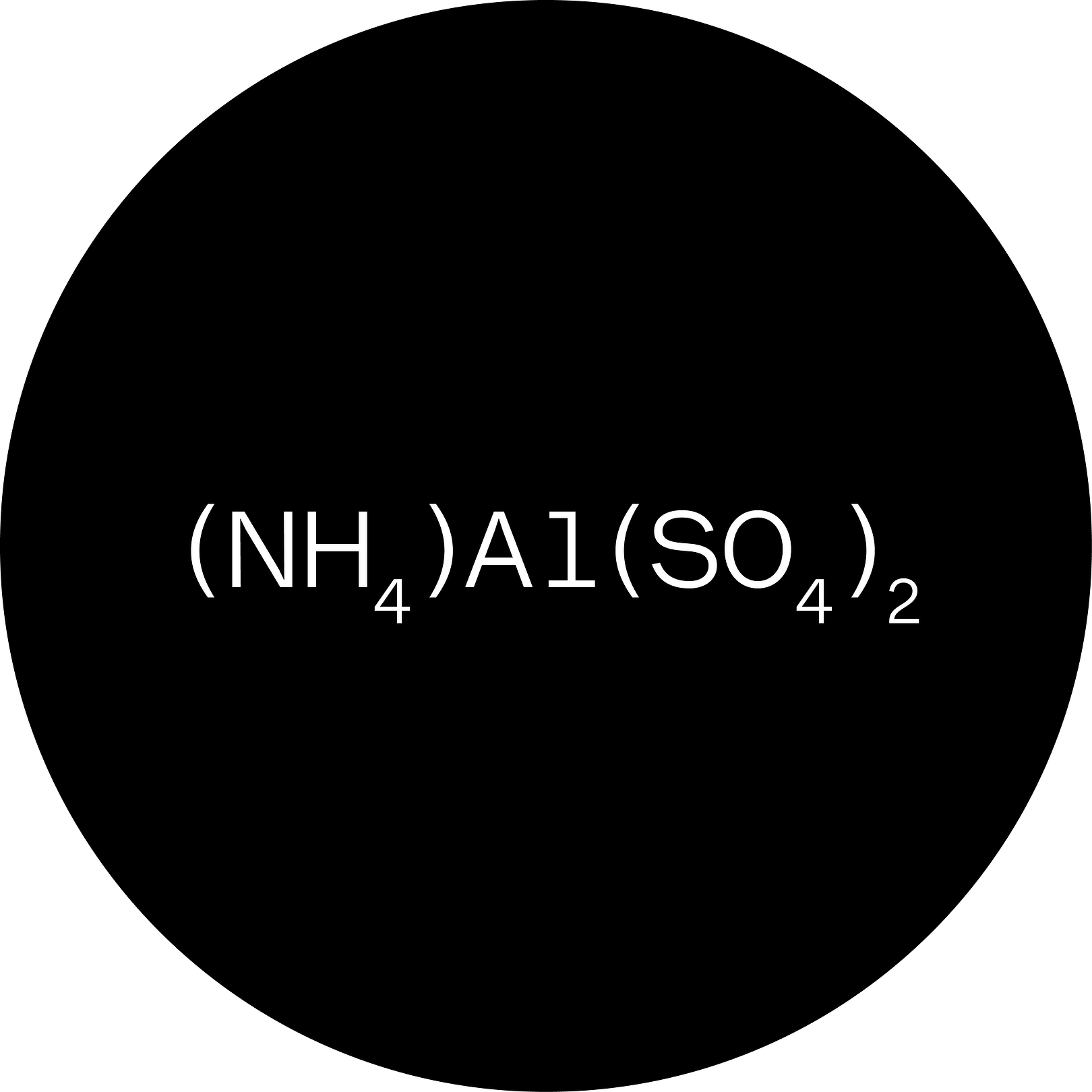 Sulfate d'ammonium et d'aluminium.