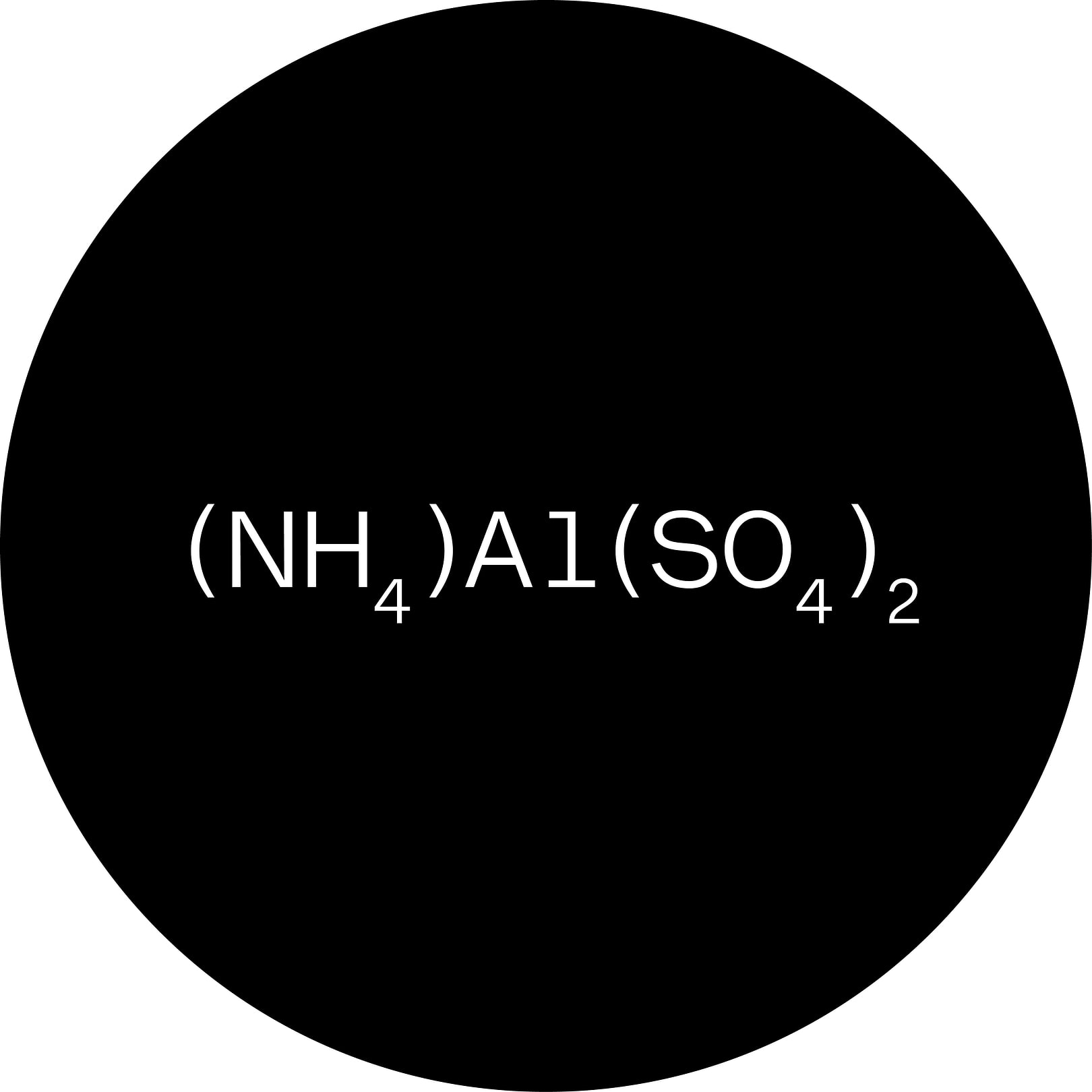 Fiche d'identité : Alun d'ammonium.