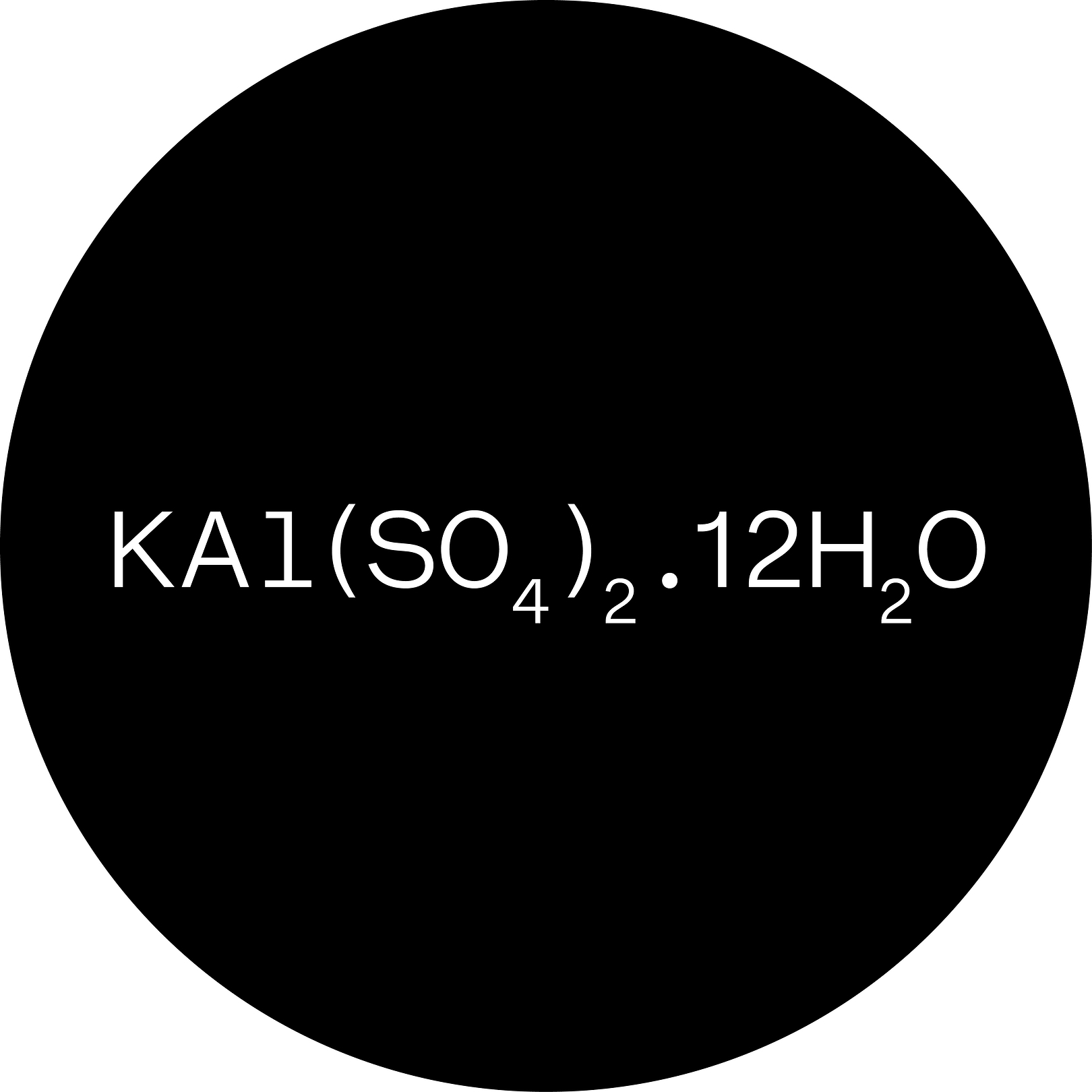 Fiche d'identité : Alun de potassium.