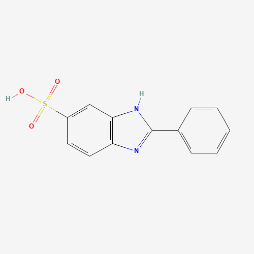 Structure chimique du "Phenylbenzimidazole Sulfonic Acid".