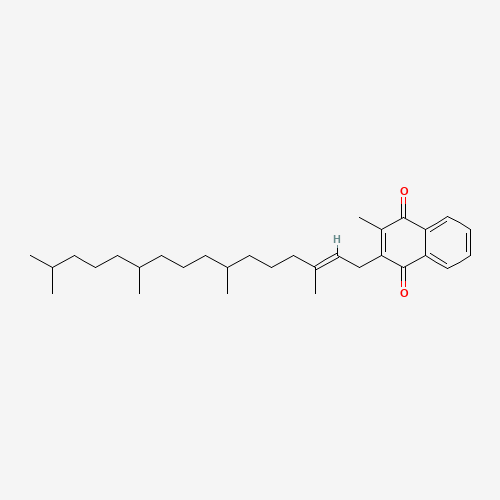Structure chimique de la vitamine K.