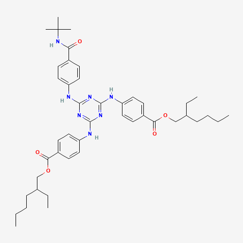 Structure chimique du diéthylhexyl butamido triazone.