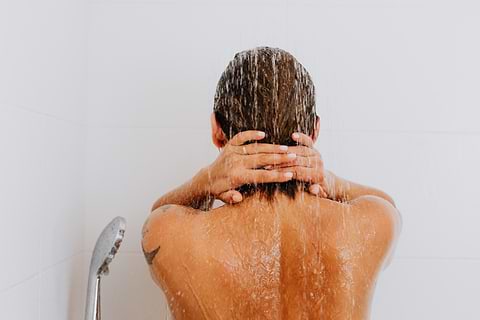 Étape du lavage eczéma.