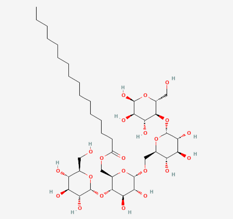 Structure chimique du pullulane.