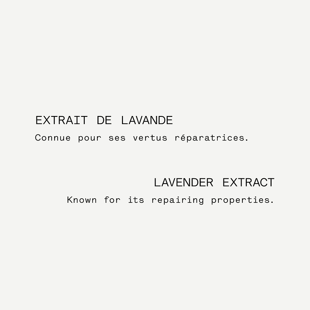Ingrédient extrait de lavande