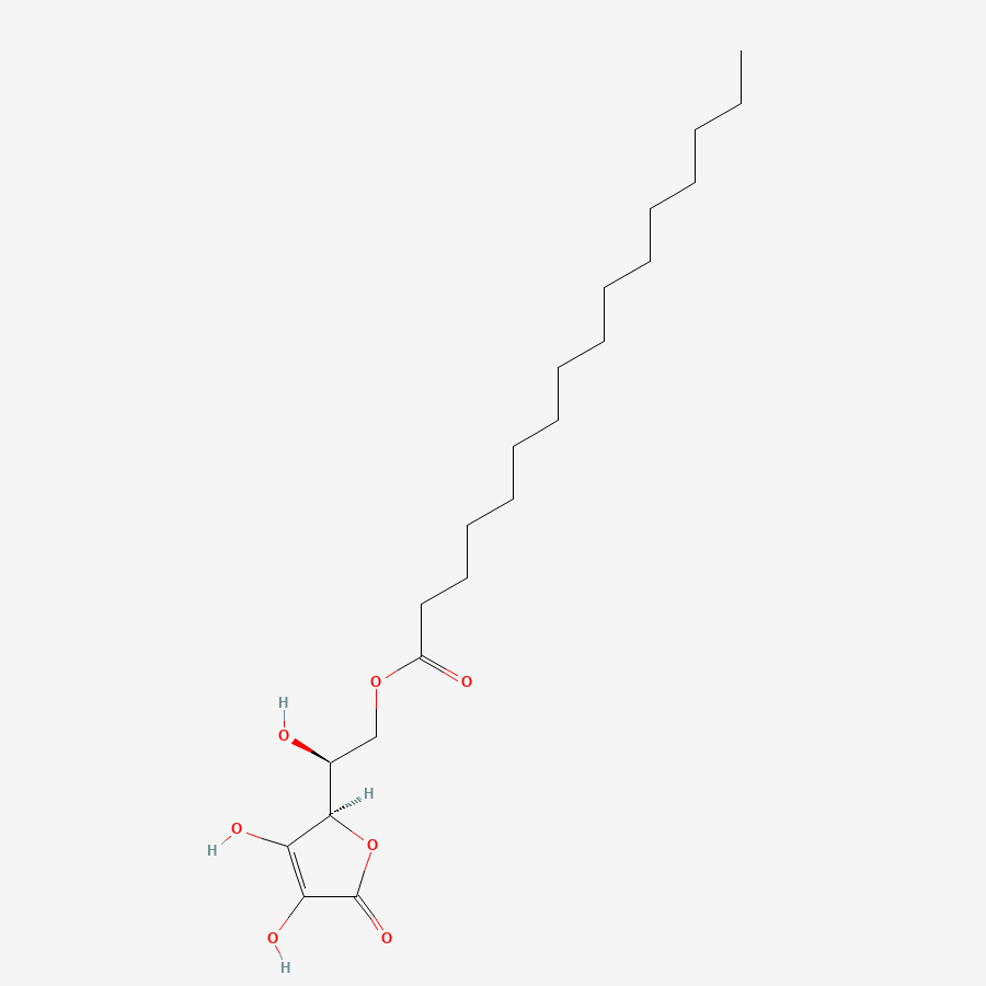 Structure du palmitate d'ascorbyl.