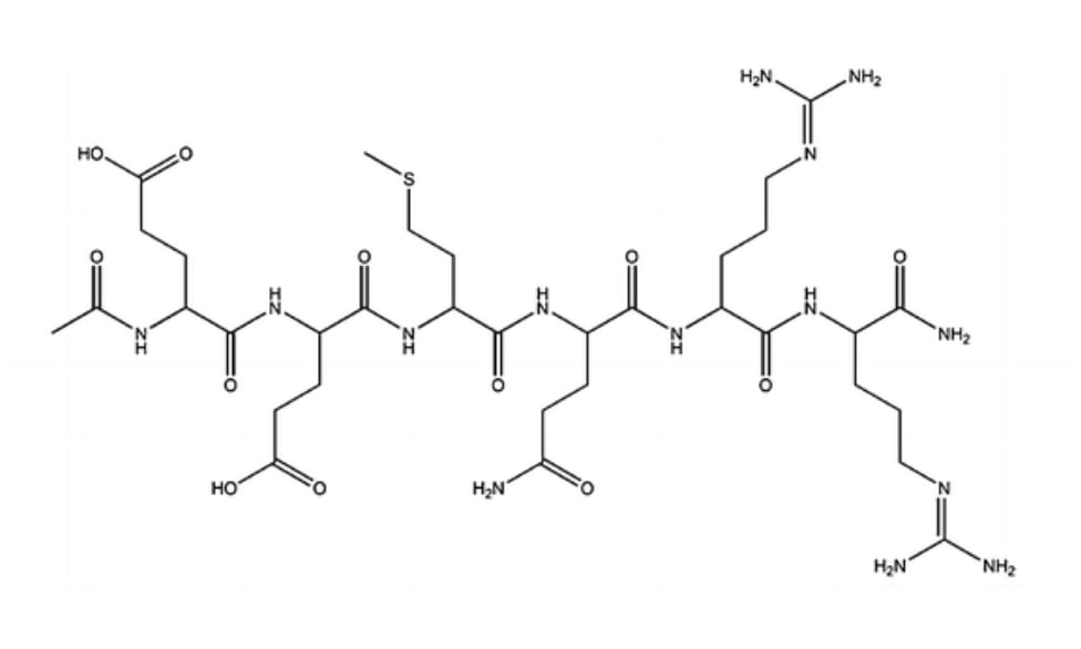 Structure chimique de l'argireline.