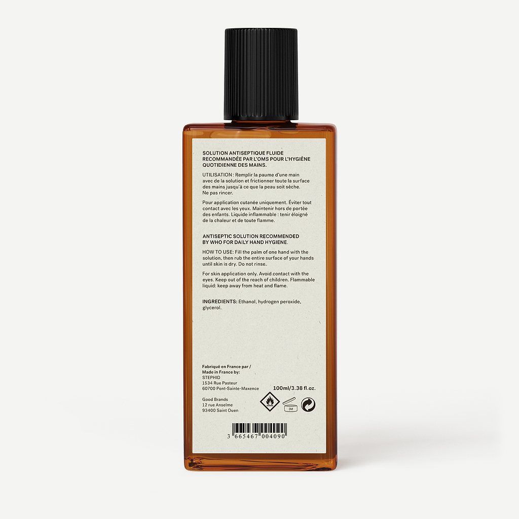 Critères d'achat d'une solution hydroalcoolique.
