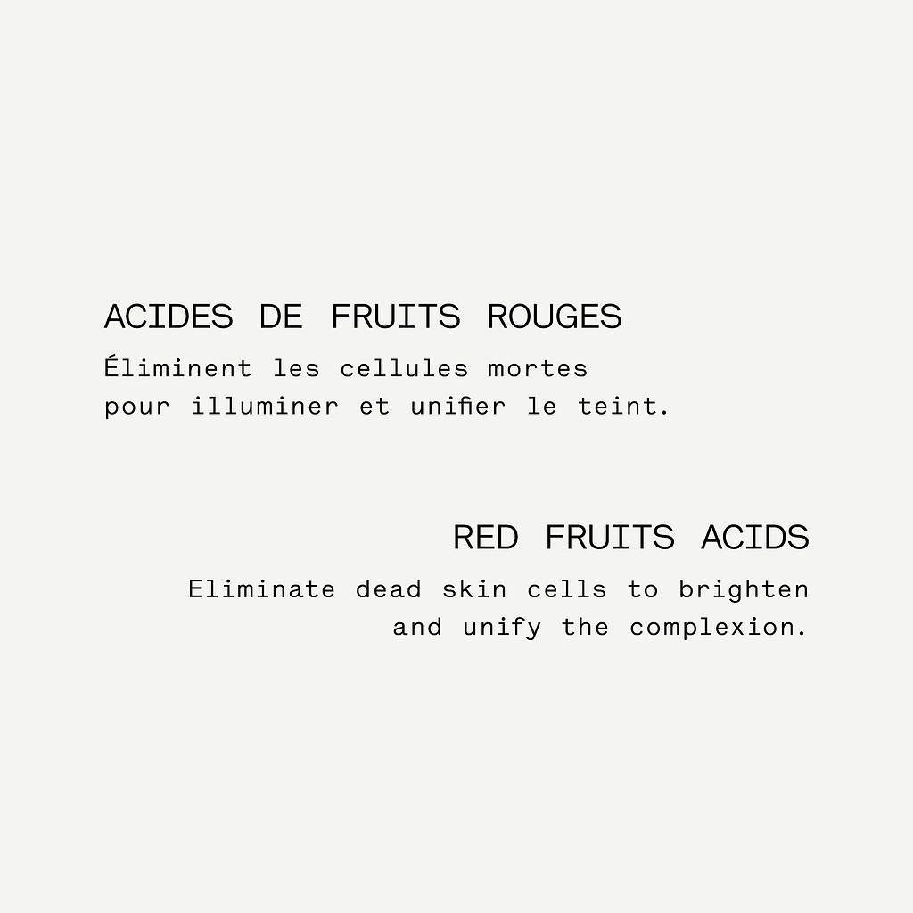 Acides de fruits rouges