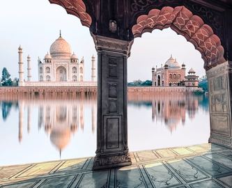 Taj Mahal i Indien – et af verdens syv vidundere