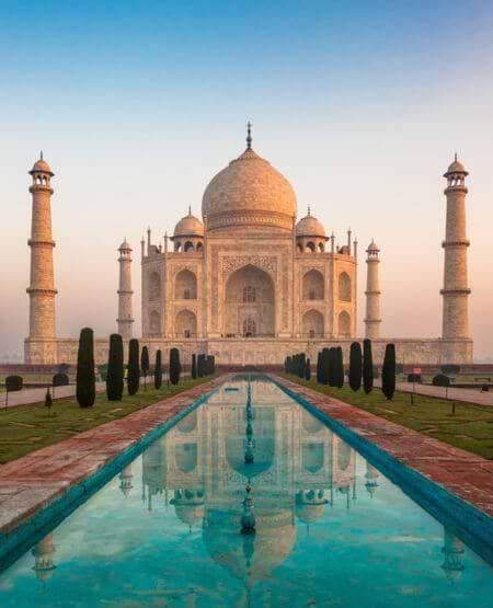 Taj Mahal i Indien – et af verdens syv vidundere