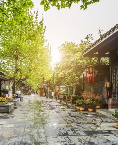 Shengdus gamle bydel i Kina Shengdus gamle bydel i Kina