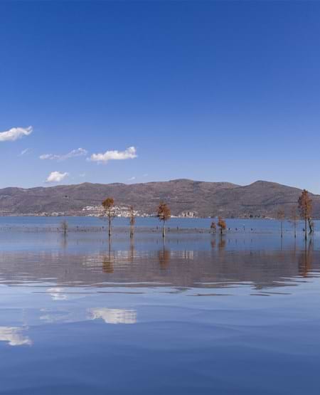 Erhai søen i Dali, Yunnan, Kina Erhai søen i Dali, Yunnan, Kina