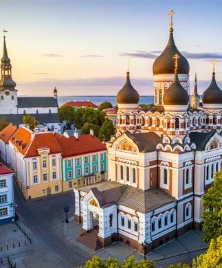 katedralerne Alexander Nevsky og St. Mary's i Tallin, Estland katedralerne Alexander Nevsky og St. Mary's i Tallin, Estland