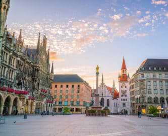 Marienplatz i München, Tyskland Marienplatz i München, Tyskland